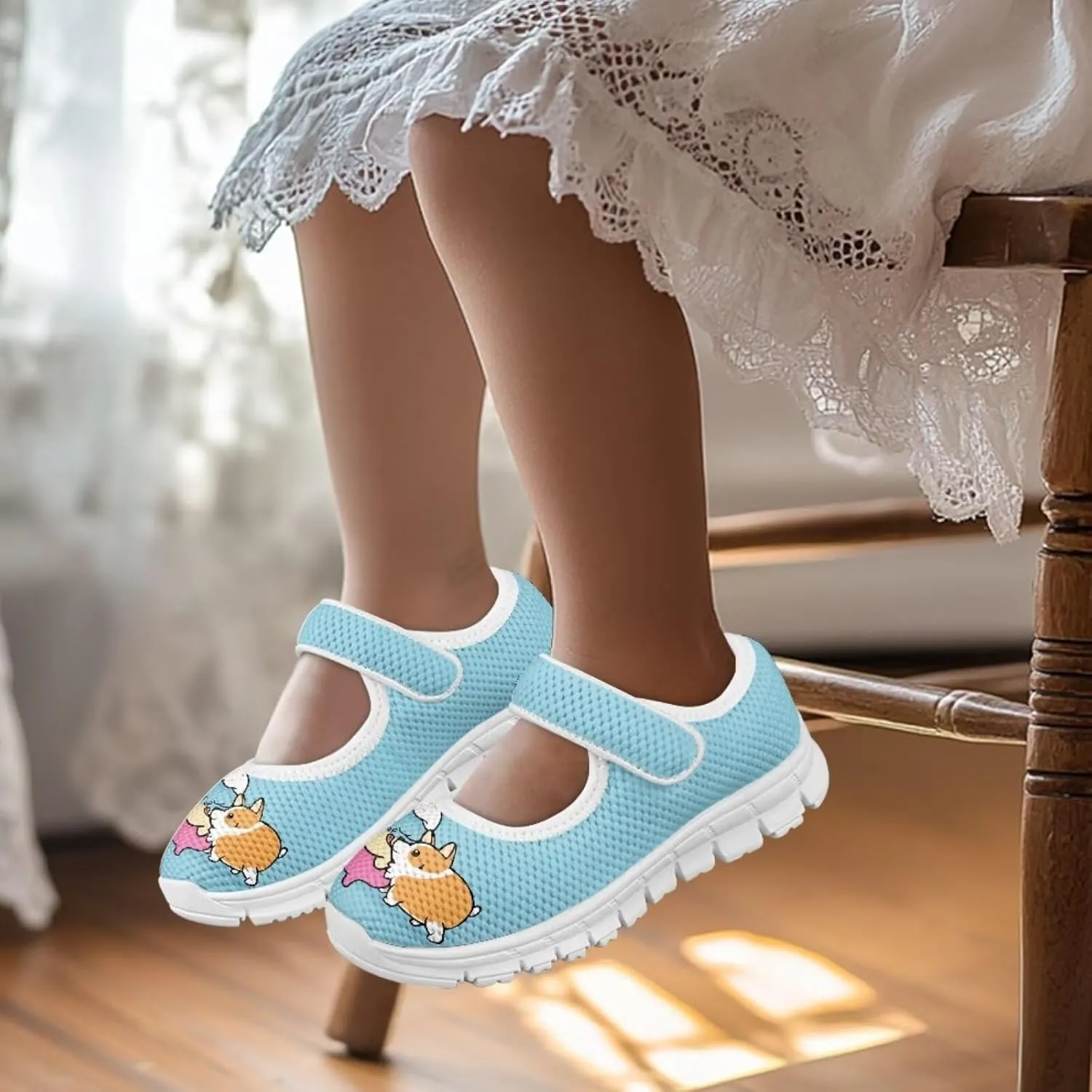 Coloranimal Mary Jane Shoes for Girls Princess Shoes Ballet Flats Girls Dress Shoes Single Buckle Uniform Shoes Casual Mary Jane Flats