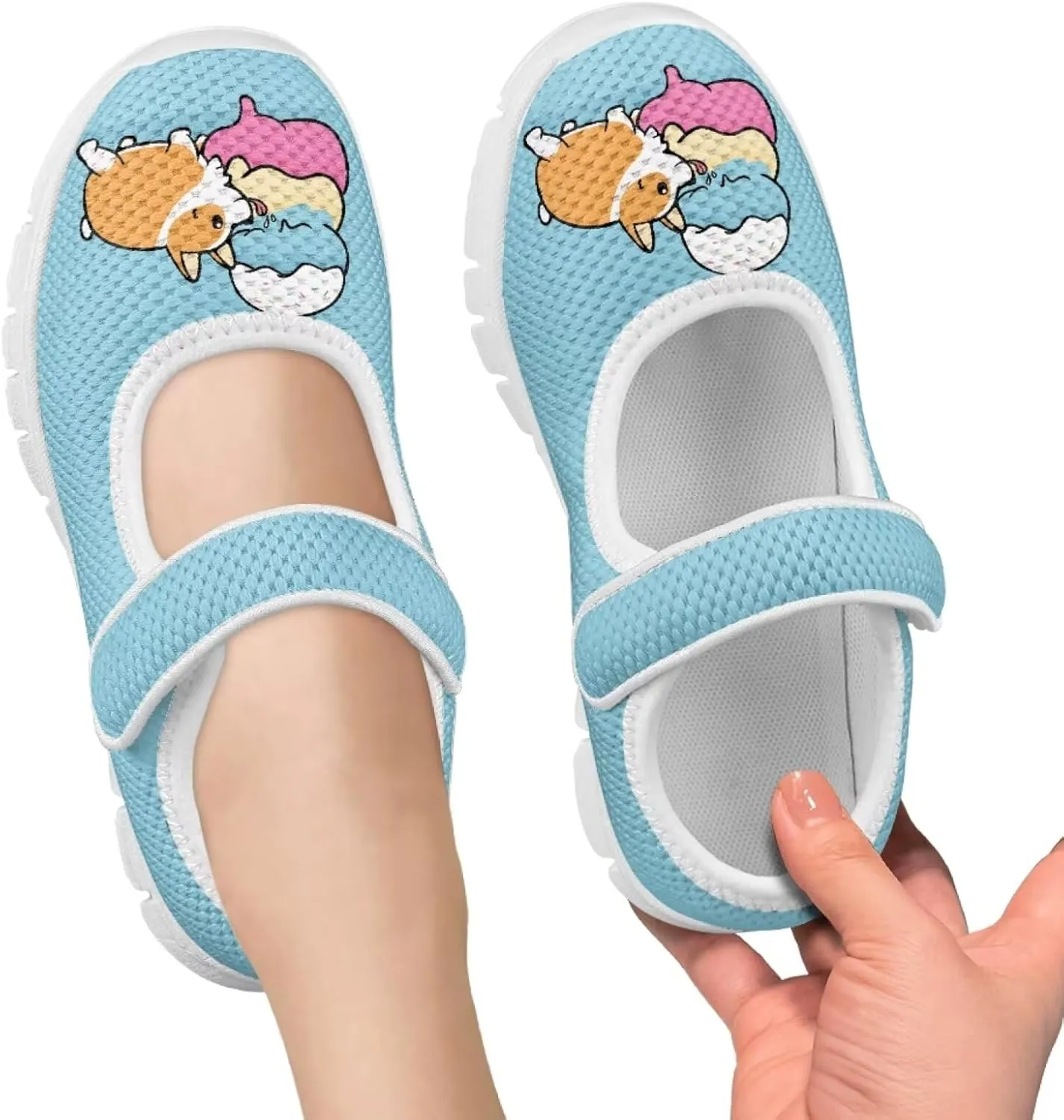 Coloranimal Mary Jane Shoes for Girls Princess Shoes Ballet Flats Girls Dress Shoes Single Buckle Uniform Shoes Casual Mary Jane Flats