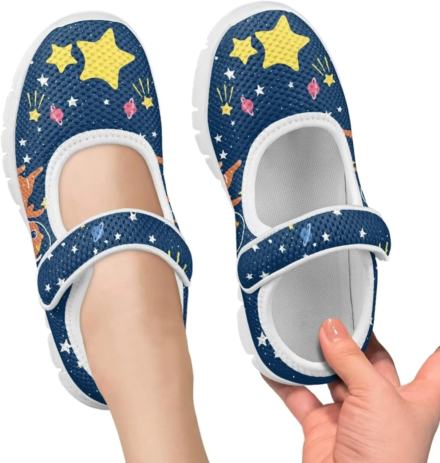 Coloranimal Mary Jane Shoes Girls' Flats Uniform Shoes for Girls Dress Shoes Princess Shoes Ballet Flats Buckle Strap Back to School Footwear