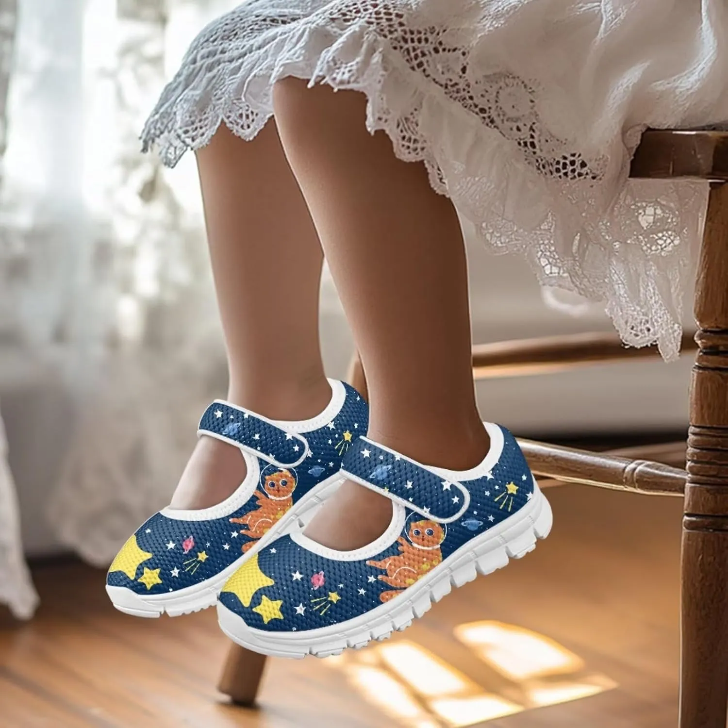 Coloranimal Mary Jane Shoes Girls' Flats Uniform Shoes for Girls Dress Shoes Princess Shoes Ballet Flats Buckle Strap Back to School Footwear