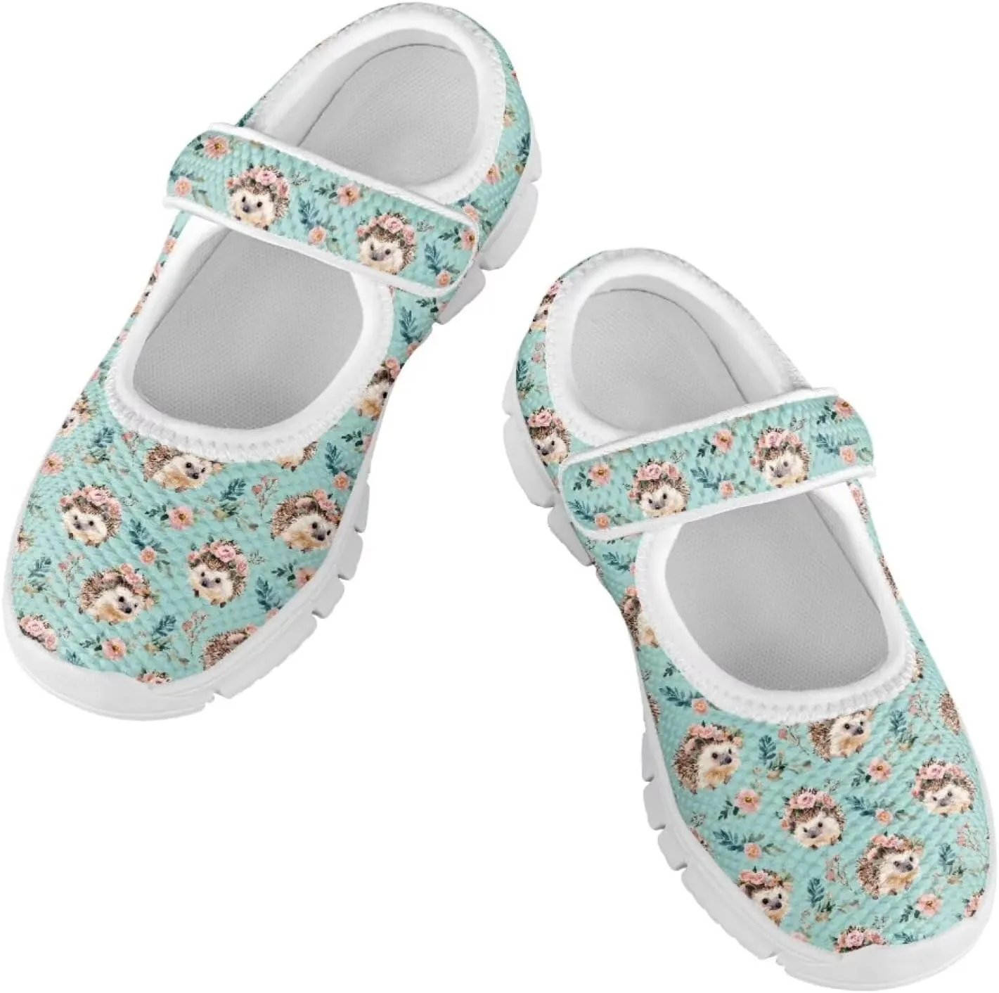 Coloranimal Mary Jane Shoes Girls' Flats Uniform Shoes for Girls Dress Shoes Princess Shoes Ballet Flats Buckle Strap Back to School Footwear