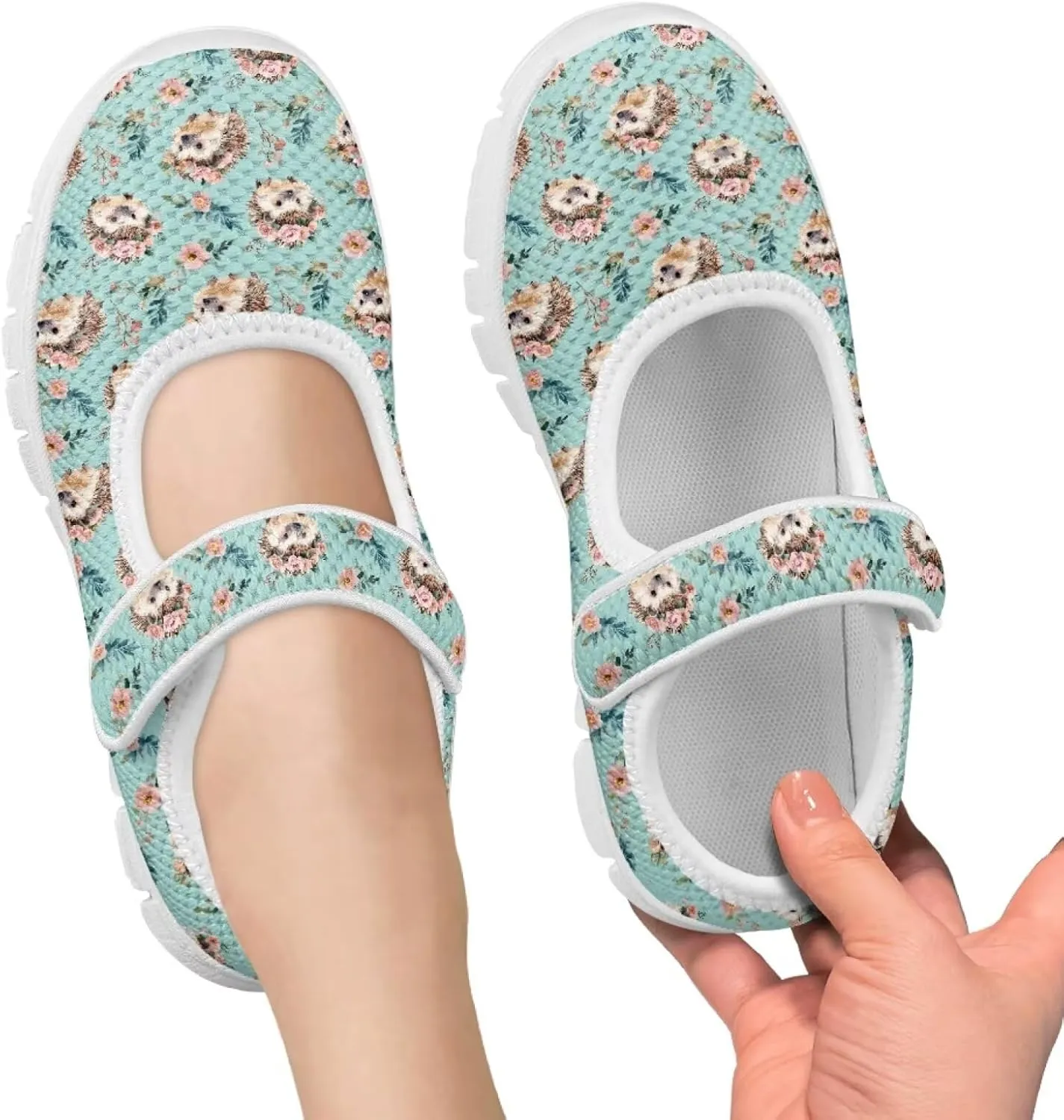 Coloranimal Mary Jane Shoes Girls' Flats Uniform Shoes for Girls Dress Shoes Princess Shoes Ballet Flats Buckle Strap Back to School Footwear