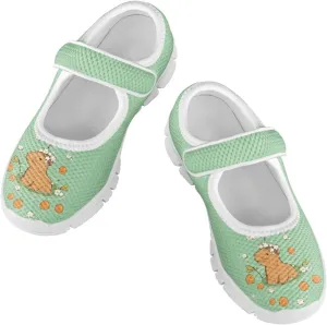 Coloranimal Mary Jane Shoes Girls' Flats Uniform Shoes for Girls Dress Shoes Princess Shoes Ballet Flats Buckle Strap Back to School Footwear