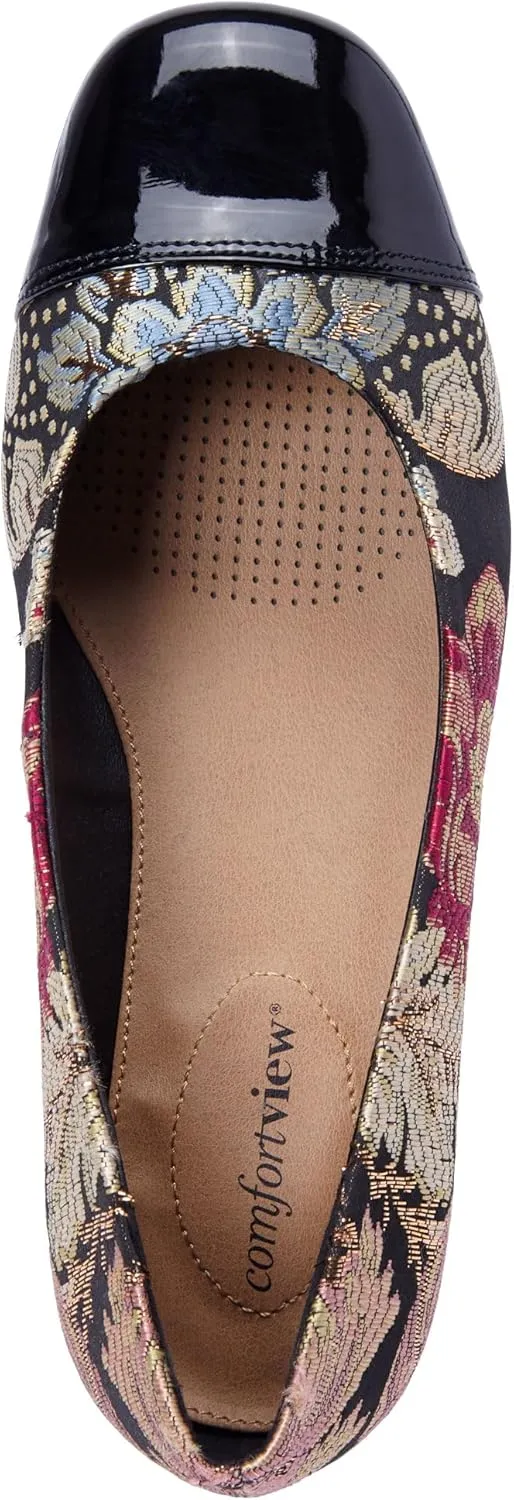 Comfortview Women's Wide Width The Fay Flat