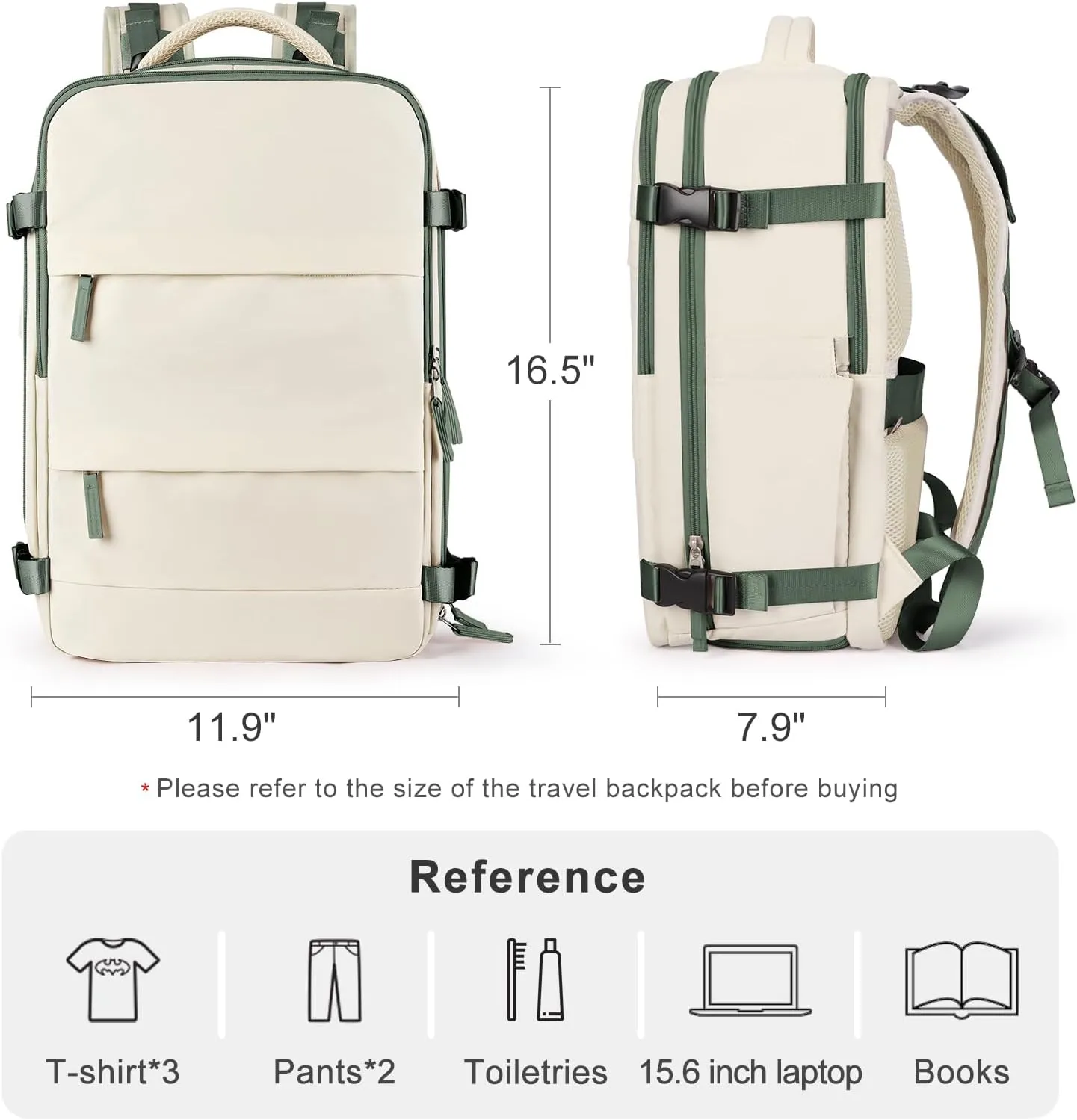 coofay Travel Backpack For Women Men Airline Approved Carry On Backpack Flight Approved Waterproof Sports Luggage Backpack Casual Daypack Small Hiking Backpack