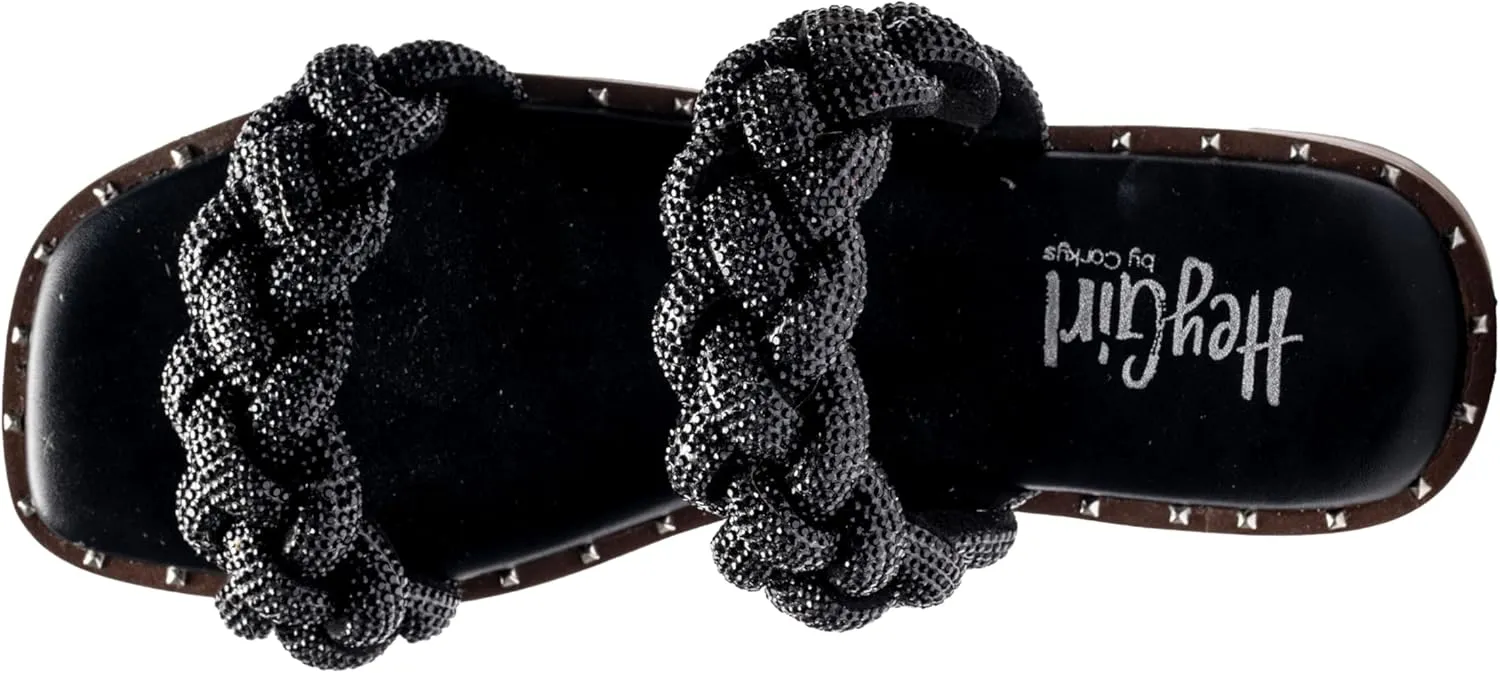 Corkys Footwear Don't Get It Twisted Women's Flat Rhinestone Summer Sandals