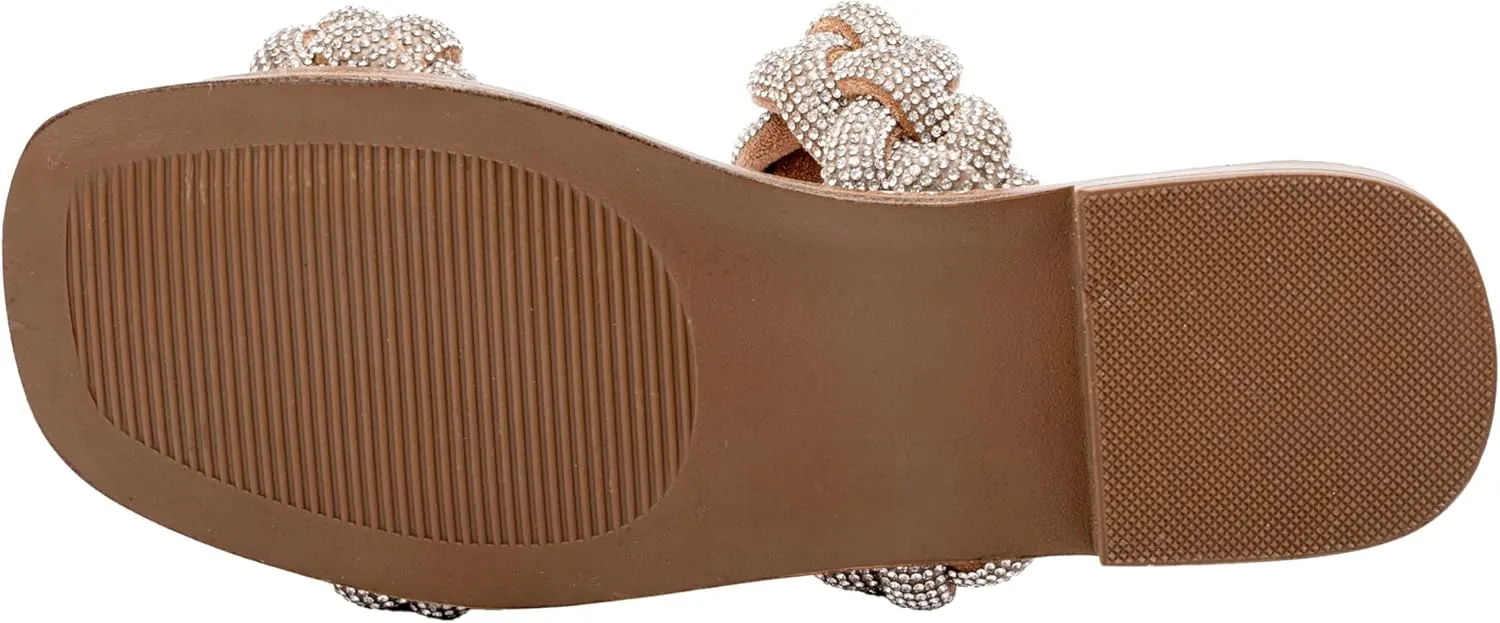 Corkys Footwear Don't Get It Twisted Women's Flat Rhinestone Summer Sandals
