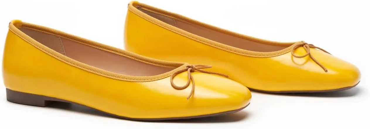 C.Paravano Women's Ballet Flats, Comfortable Slip On Round Toe Flat Shoes, Casual Walking Shoes for Women, Slip-On Bow Dressy Flats for Work Office & Wedding Party