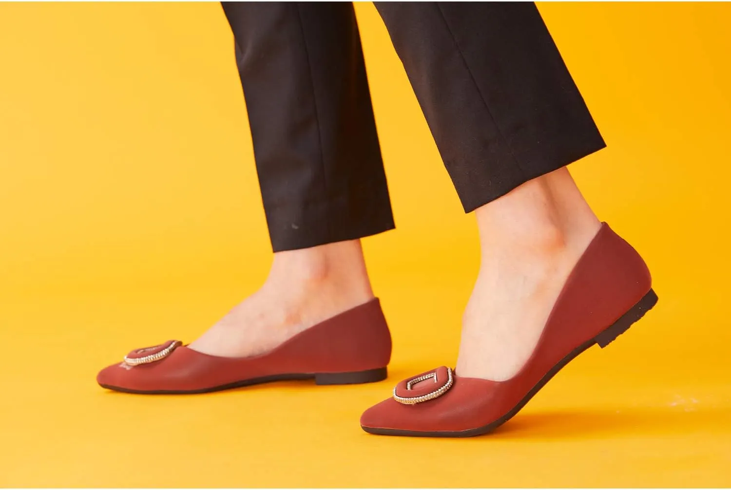 C.Paravano Women's Flats Pointed Toe Flats for Women Designer Ballet Flats Leather Flats Shoes for Women Dressy Casual Work Office Party Shoes