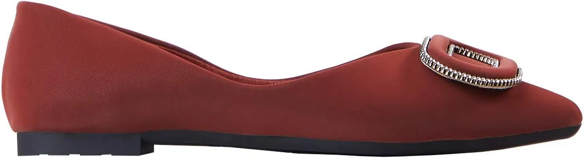 C.Paravano Women's Flats Pointed Toe Flats for Women Designer Ballet Flats Leather Flats Shoes for Women Dressy Casual Work Office Party Shoes
