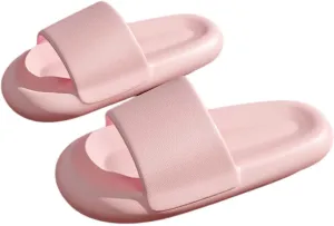 Crazy Lady Man’s House Indoor & Outdoor Slippers Anti-Slip Massage Shower Spa Bath Pool Gym Slides Flip Flop Open Toe Comfortable Soft Sandals Casual Shoes Light Weight EVA Platform