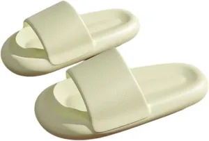Crazy Lady Man’s House Indoor & Outdoor Slippers Anti-Slip Massage Shower Spa Bath Pool Gym Slides Flip Flop Open Toe Comfortable Soft Sandals Casual Shoes Light Weight EVA Platform