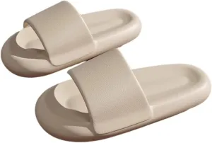 Crazy Lady Man’s House Indoor & Outdoor Slippers Anti-Slip Massage Shower Spa Bath Pool Gym Slides Flip Flop Open Toe Comfortable Soft Sandals Casual Shoes Light Weight EVA Platform