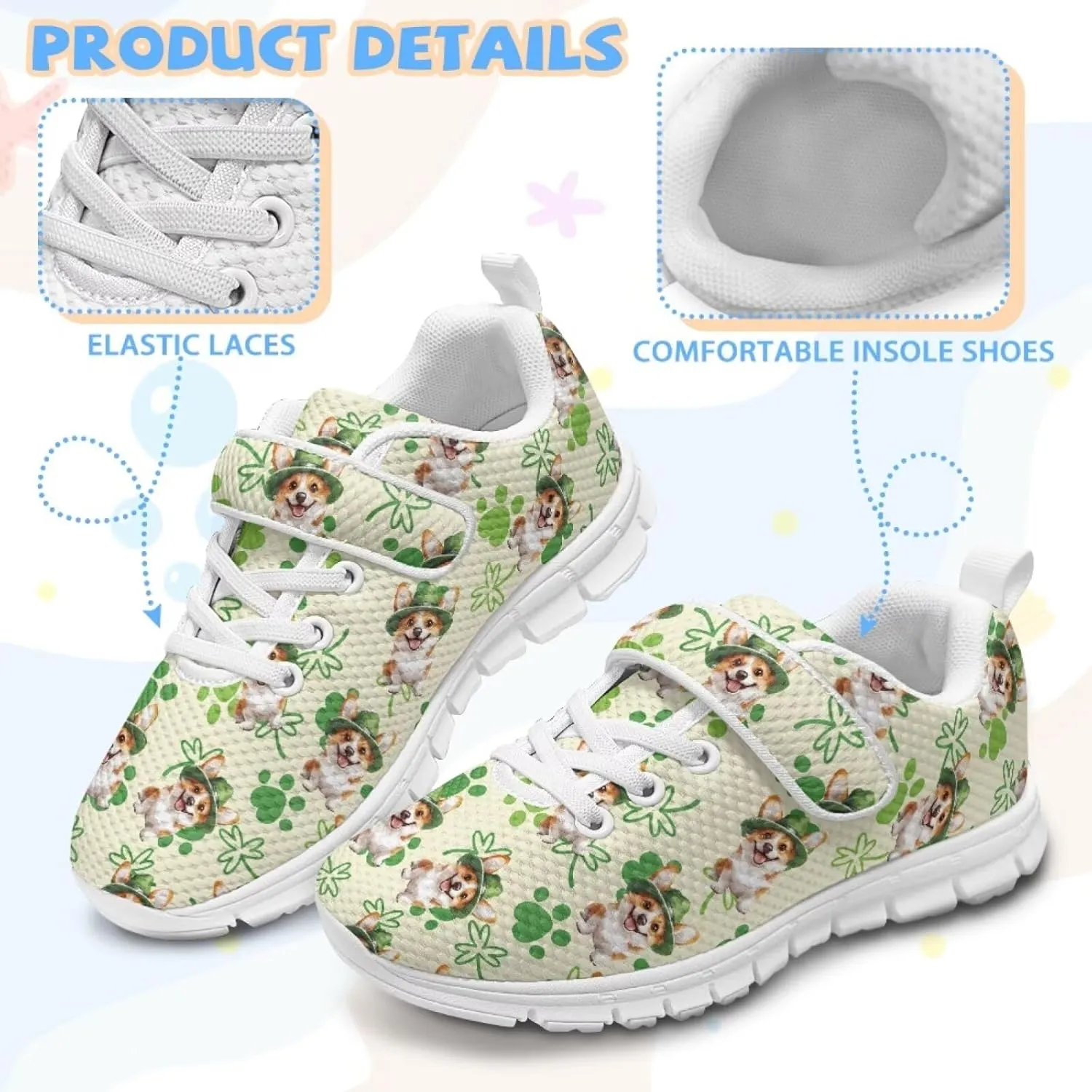 Cute Axolotl Athletic Sneaker for Girls Boys Hiking Shoes Non Slip Tennis Fitness Walking Sneakers