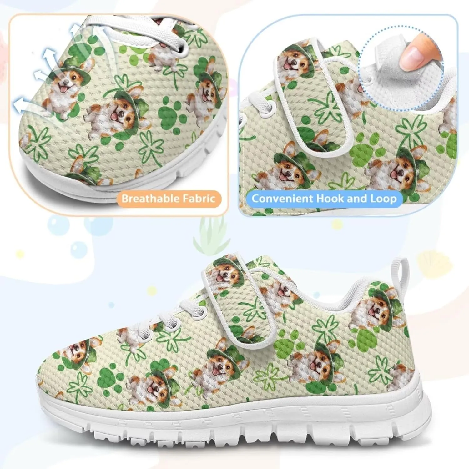 Cute Axolotl Athletic Sneaker for Girls Boys Hiking Shoes Non Slip Tennis Fitness Walking Sneakers