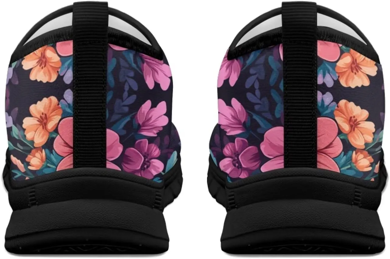 Dog Print Slip on Loafers for Women Anti-Skid Running Sneakers No Laces Breathable Sport Shoes