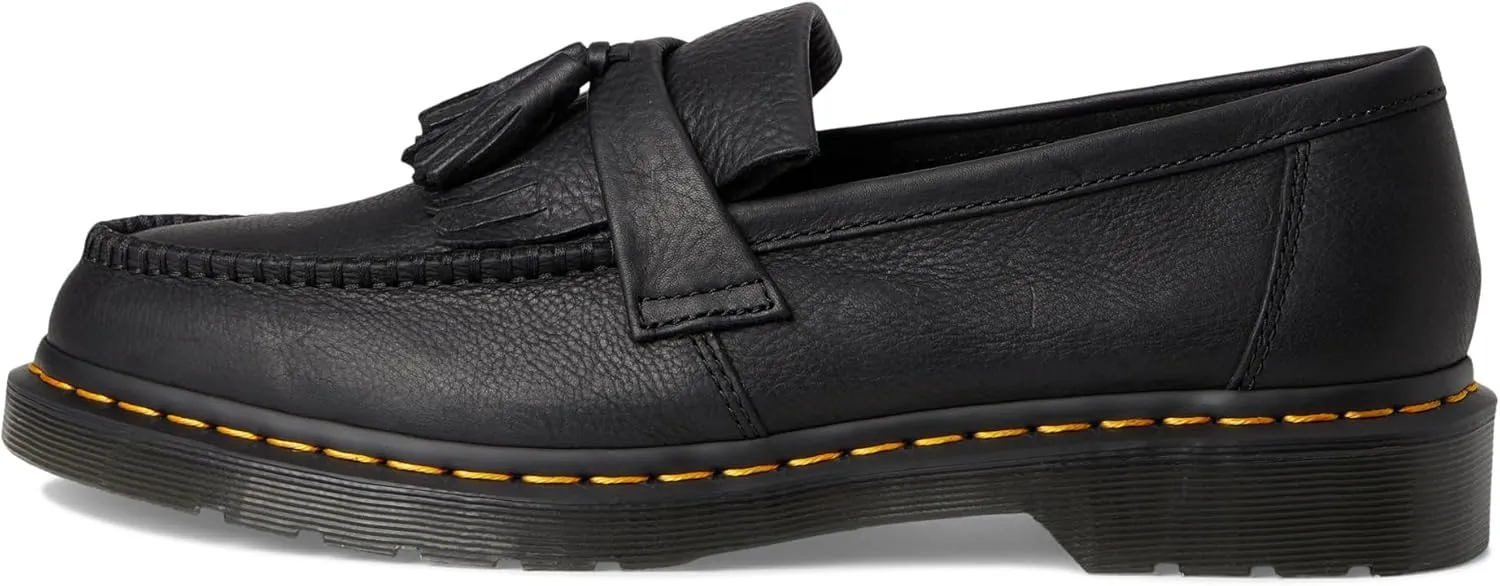 Dr. Martens Unisex-Adult Adrian Yellow Stitch Leather Loafers