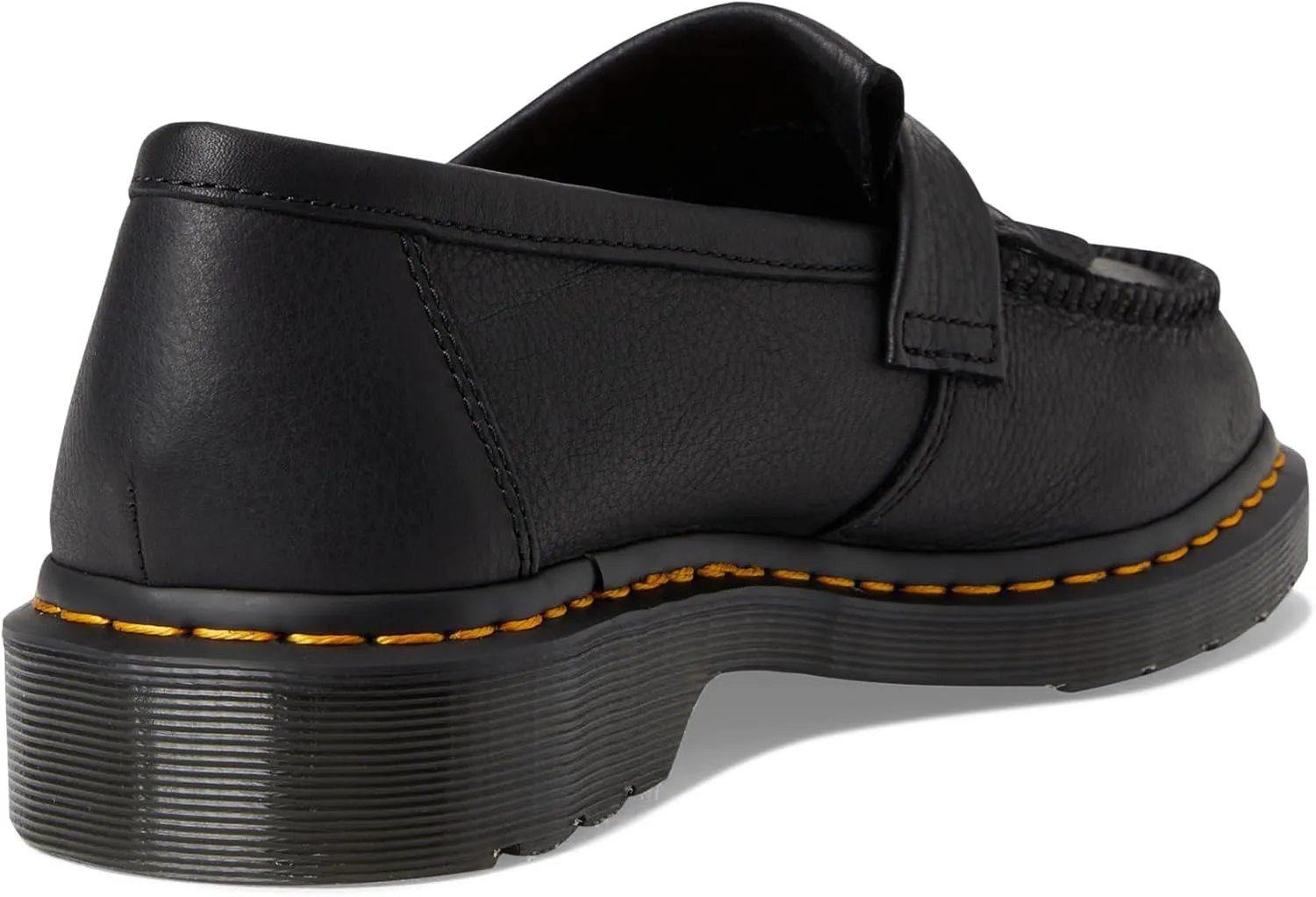 Dr. Martens Unisex-Adult Adrian Yellow Stitch Leather Loafers