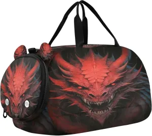 Dragon Youth Sports & Travel Duffle Bag with Shoe Compartment,Waterproof Gym Bag for Girls and Boys (Overnight Essentials Organizer)