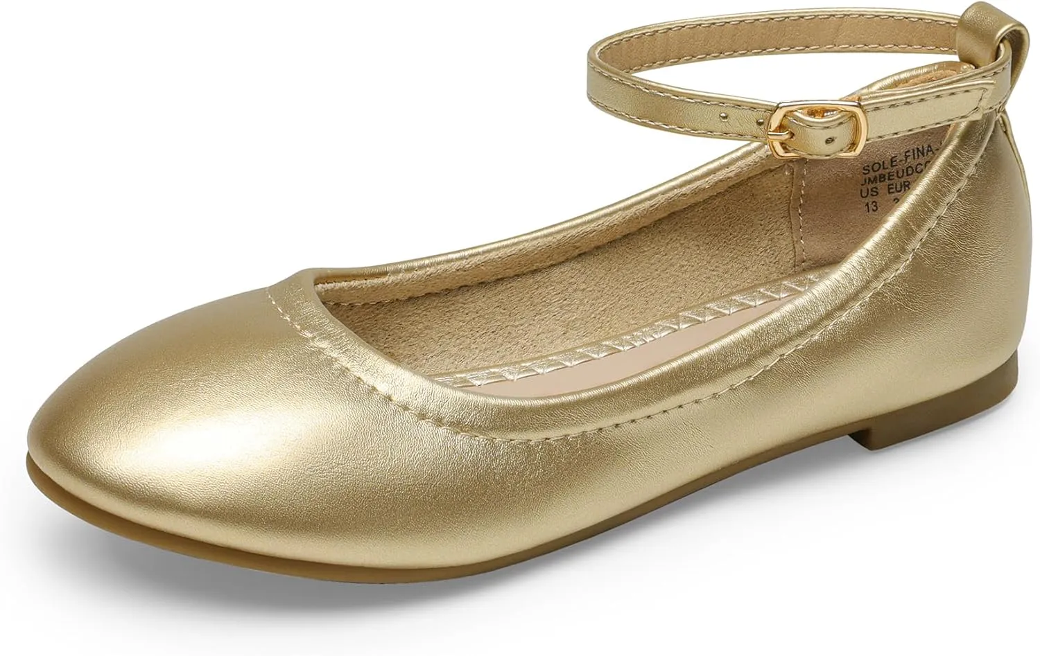 DREAM PAIRS Girls Dress Shoes Girl's Ballerina Flat Ankle Strap Ballet Flats (Toddler/Little Kid/Big Kid)