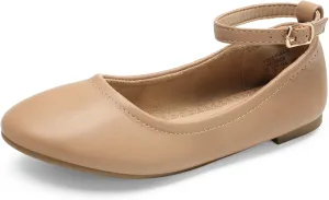 DREAM PAIRS Girls Dress Shoes Girl's Ballerina Flat Ankle Strap Ballet Flats (Toddler/Little Kid/Big Kid)