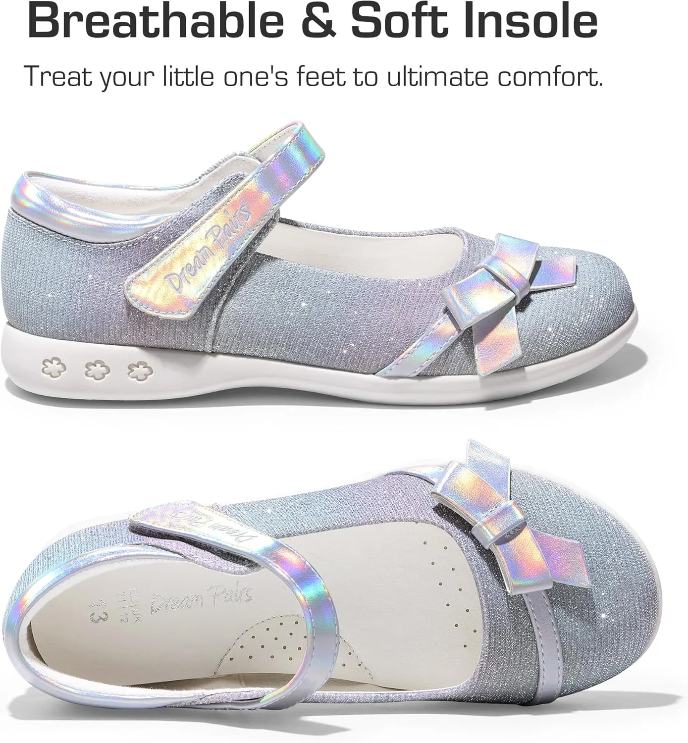 DREAM PAIRS Girls School Uniform Shoes Mary Jane Dress Flats(Little Kid/Big Kid)