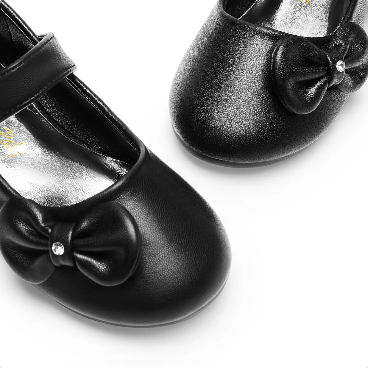 DREAM PAIRS Toddler Dress Shoes Mary Jane Flats for Girls Side Bow Ballerina Shoes