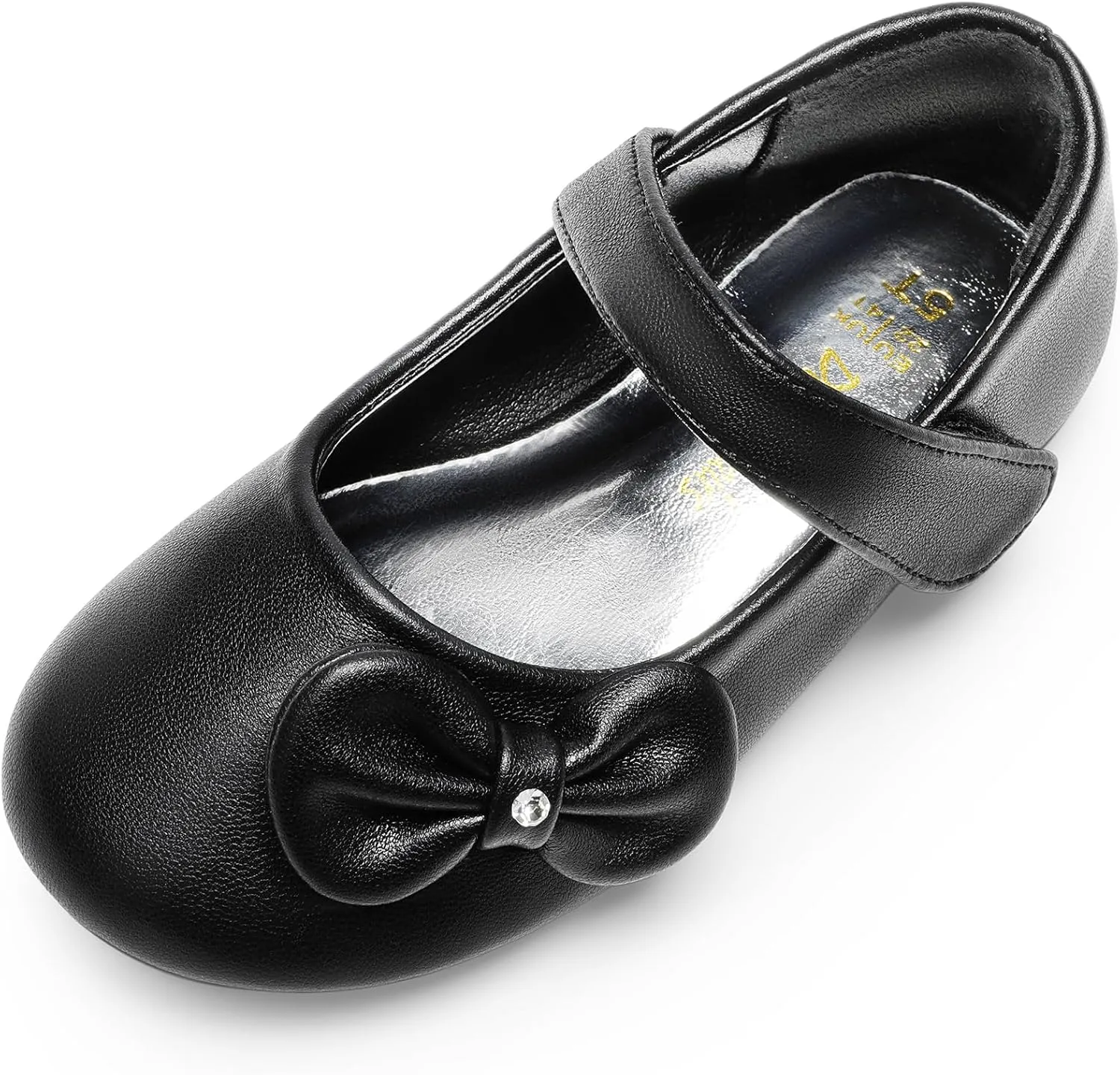 DREAM PAIRS Toddler Dress Shoes Mary Jane Flats for Girls Side Bow Ballerina Shoes
