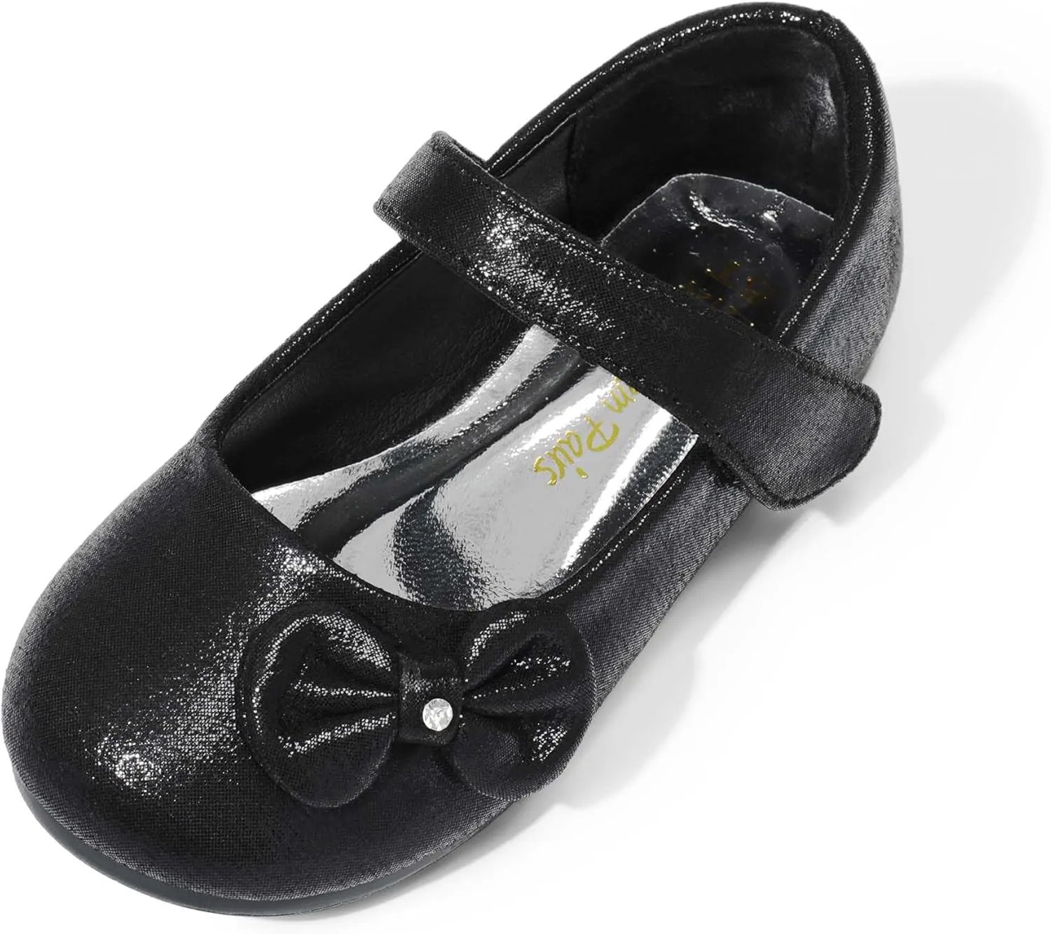 DREAM PAIRS Toddler Girls Dress Shoes Mary Jane Flats, Girls School Uniform Flats Bow Ballerina Shoes