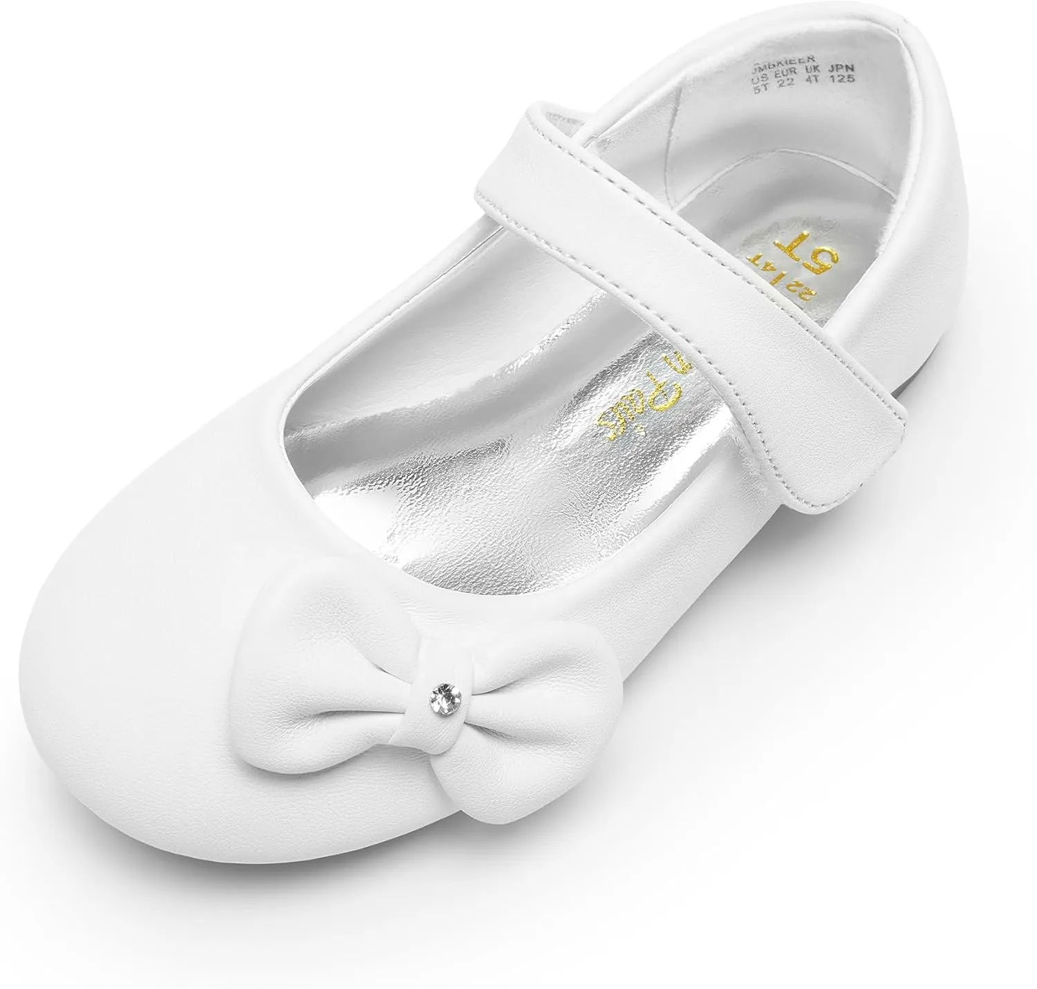 DREAM PAIRS Toddler Girls Dress Shoes Mary Jane Flats, Girls School Uniform Flats Bow Ballerina Shoes