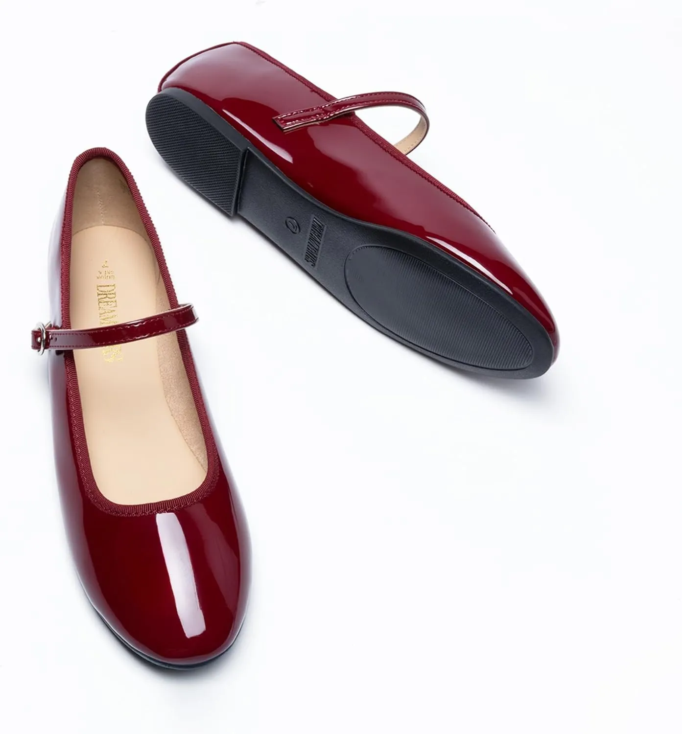 DREAM PAIRS Women's Ballet Flats Mary Jane Shoes, Round Toe Comfortable Dressy Casual Slip-on Work Daily Soft Flat Shoes