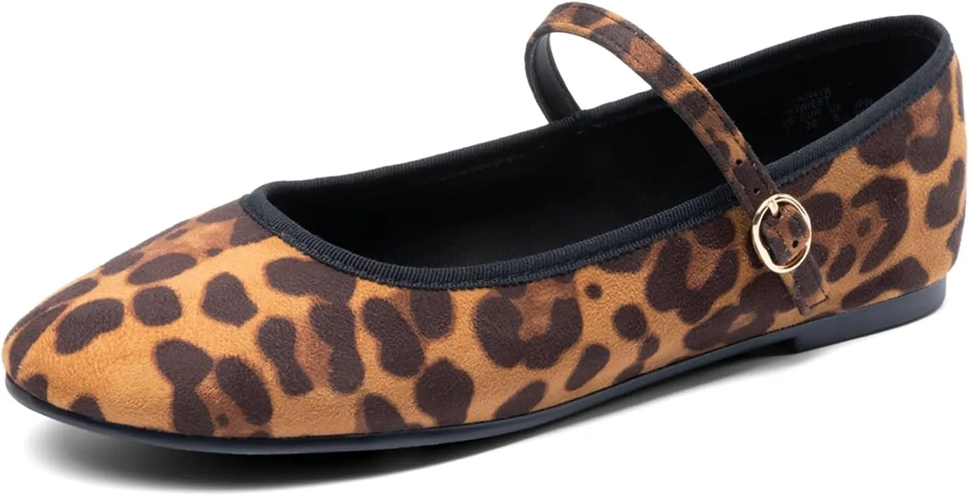DREAM PAIRS Women's Ballet Flats Mary Jane Shoes, Round Toe Comfortable Dressy Casual Slip-on Work Daily Soft Flat Shoes