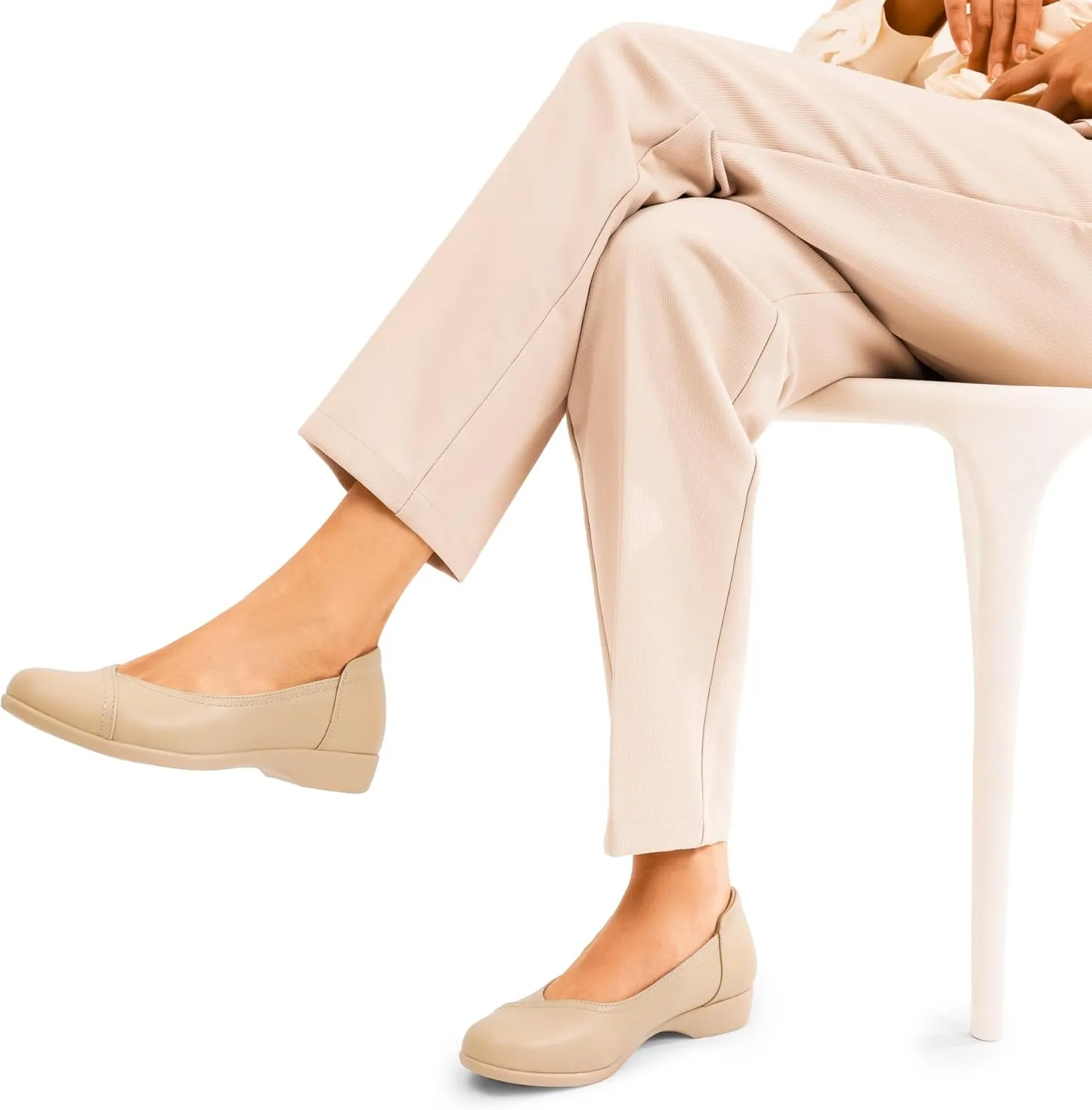DREAM PAIRS Women's Sdfa2406w Ballet Flats