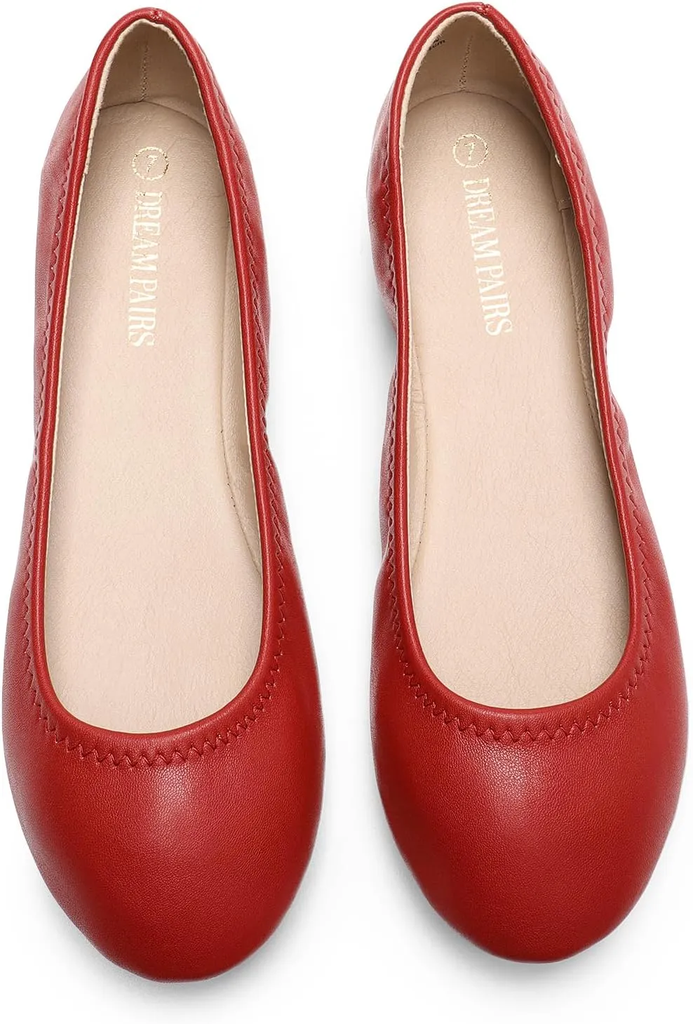 DREAM PAIRS Women's Sole-Happy Ballerina Walking Flats Shoes
