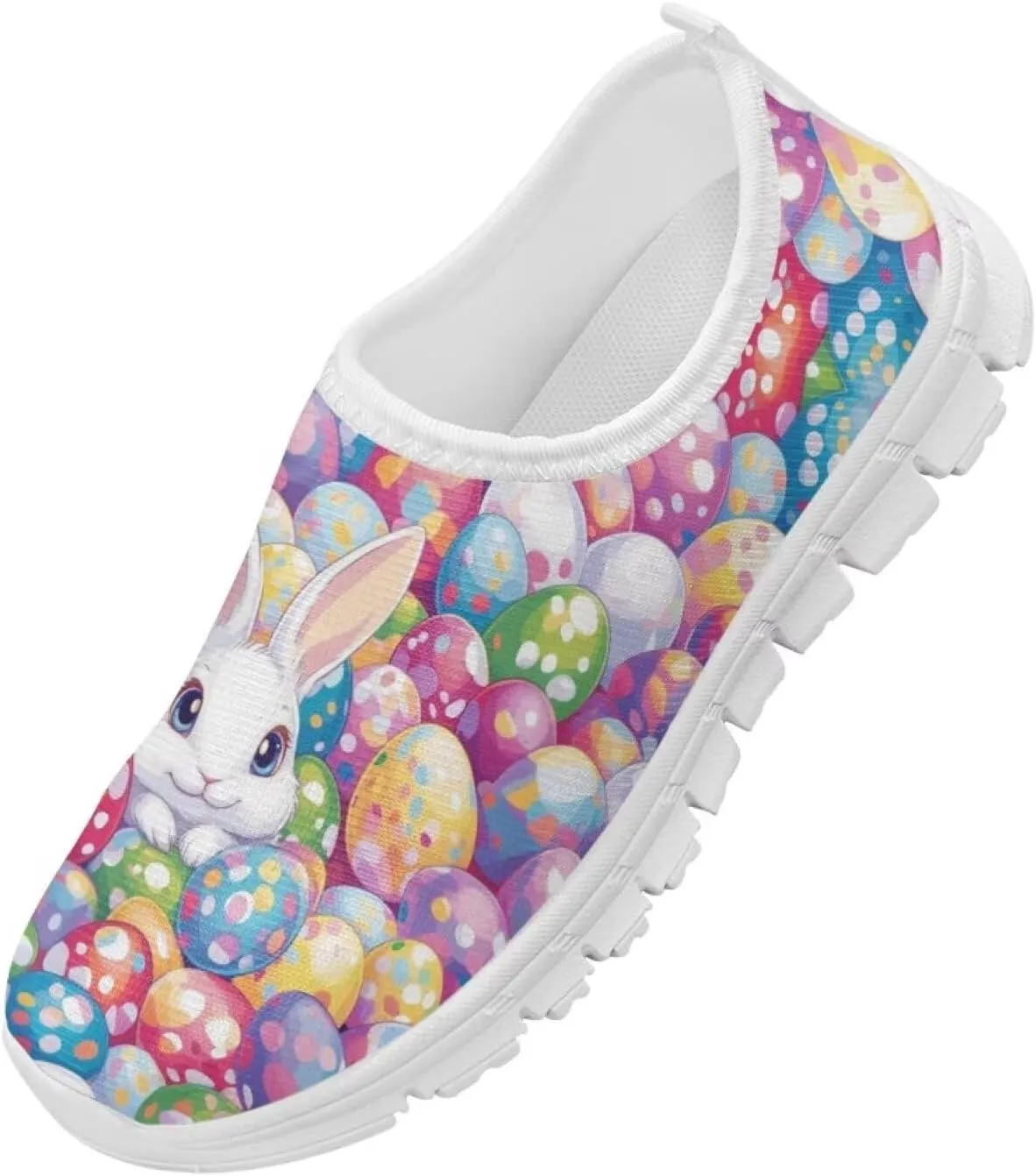 Easter Bunny Shoes for Girls Slip On Sneakers Cute Kids Gym Shoes