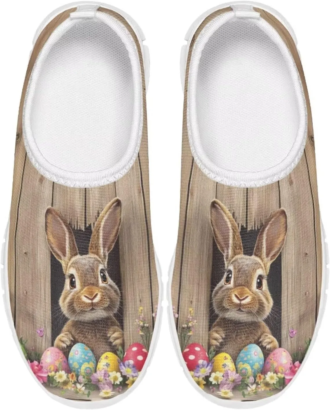 Easter Bunny Shoes for Girls Slip On Sneakers Cute Kids Gym Shoes