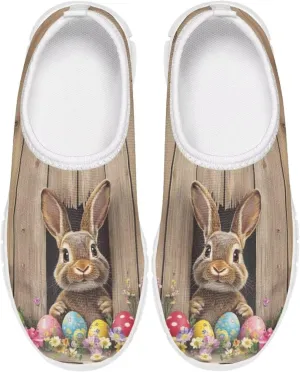 Easter Bunny Shoes for Girls Slip On Sneakers Cute Kids Gym Shoes