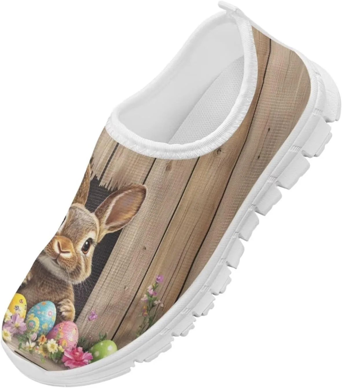 Easter Bunny Shoes for Girls Slip On Sneakers Cute Kids Gym Shoes