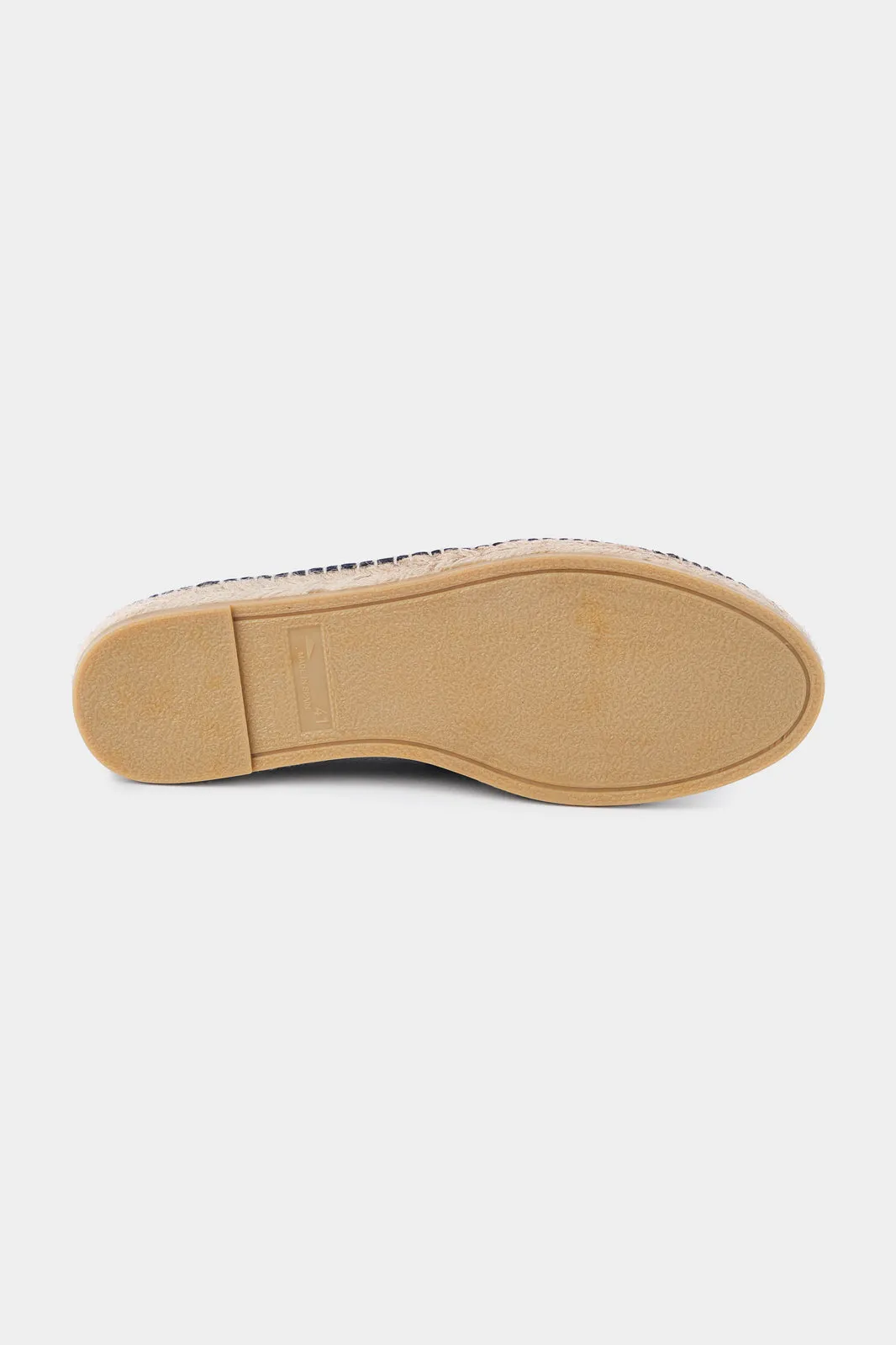 Espadrille en peau - Marine