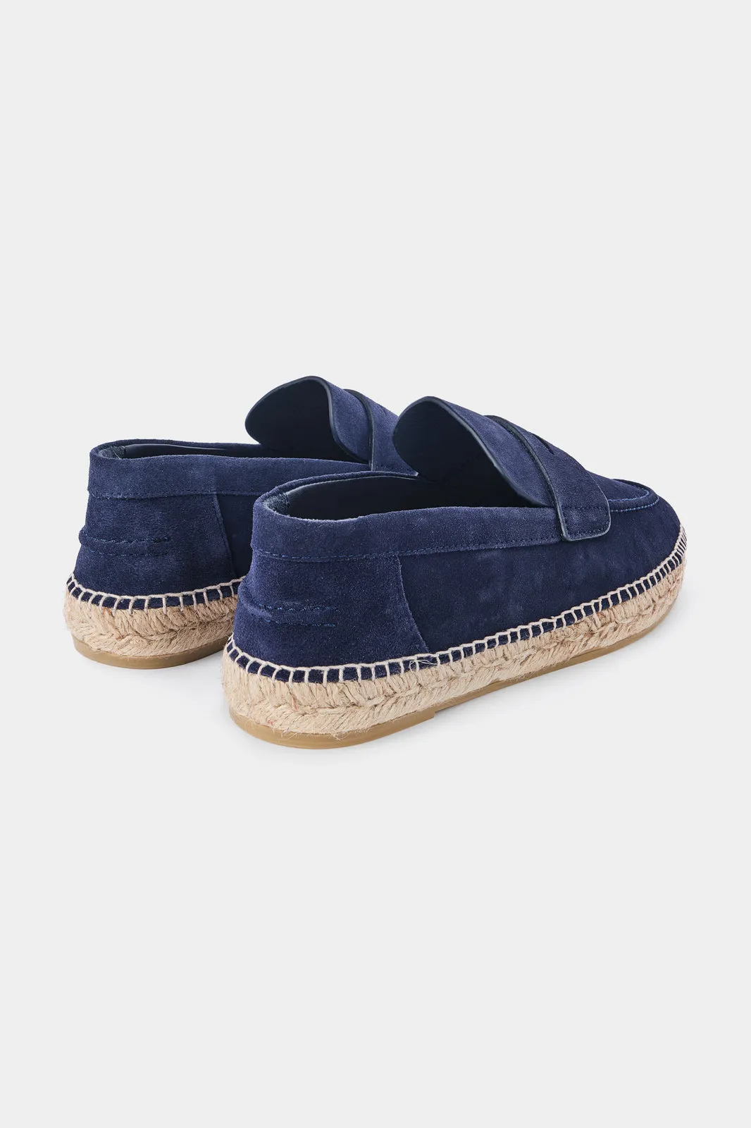 Espadrille en peau - Marine