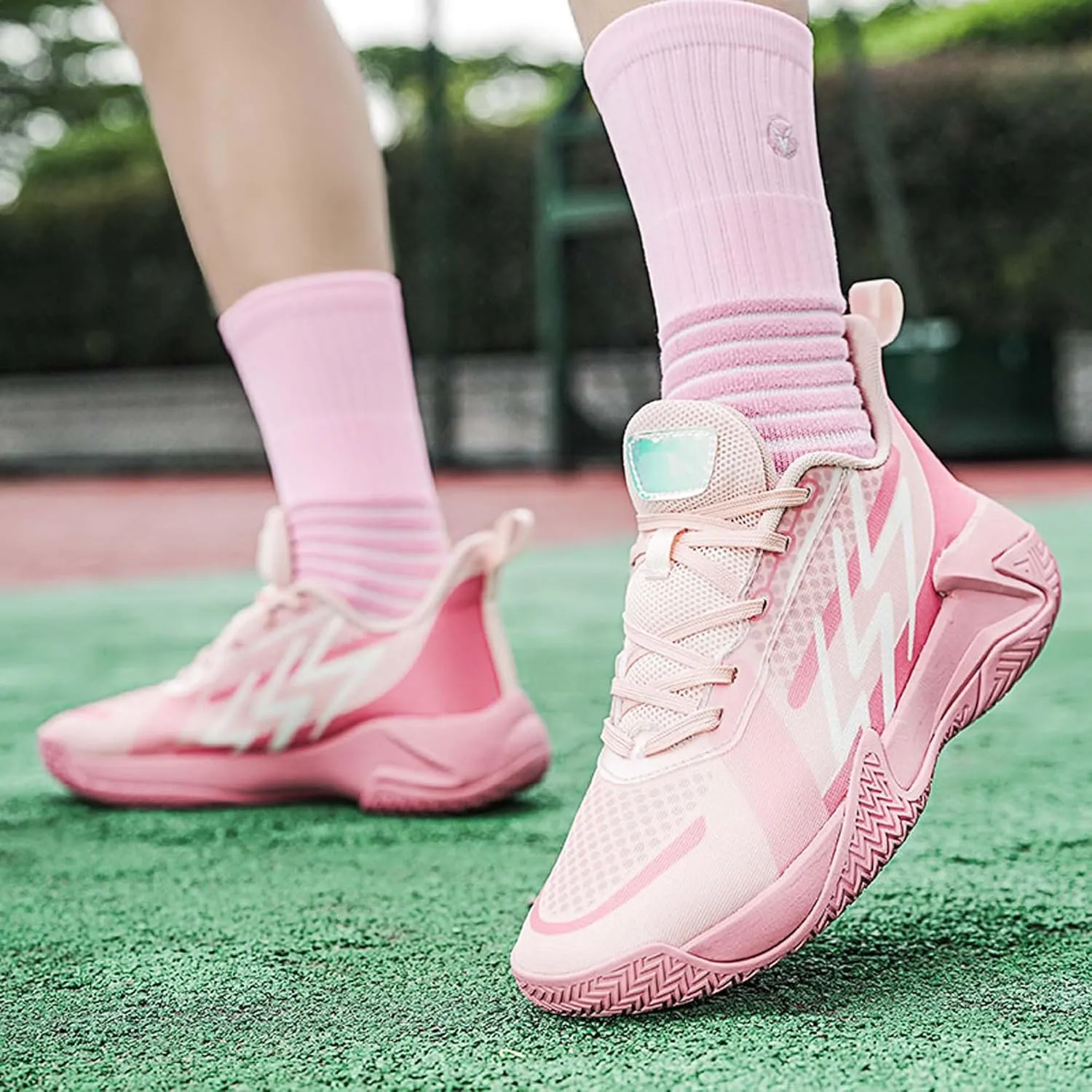 Fashion Unisex High Top Basketball Shoes,Professional Outdoor Non-Slip Sneakers,Non-Slip Sports Running Training Tennis Shoes,Lightweight Breathable Men's/Women's Shoes/Teens