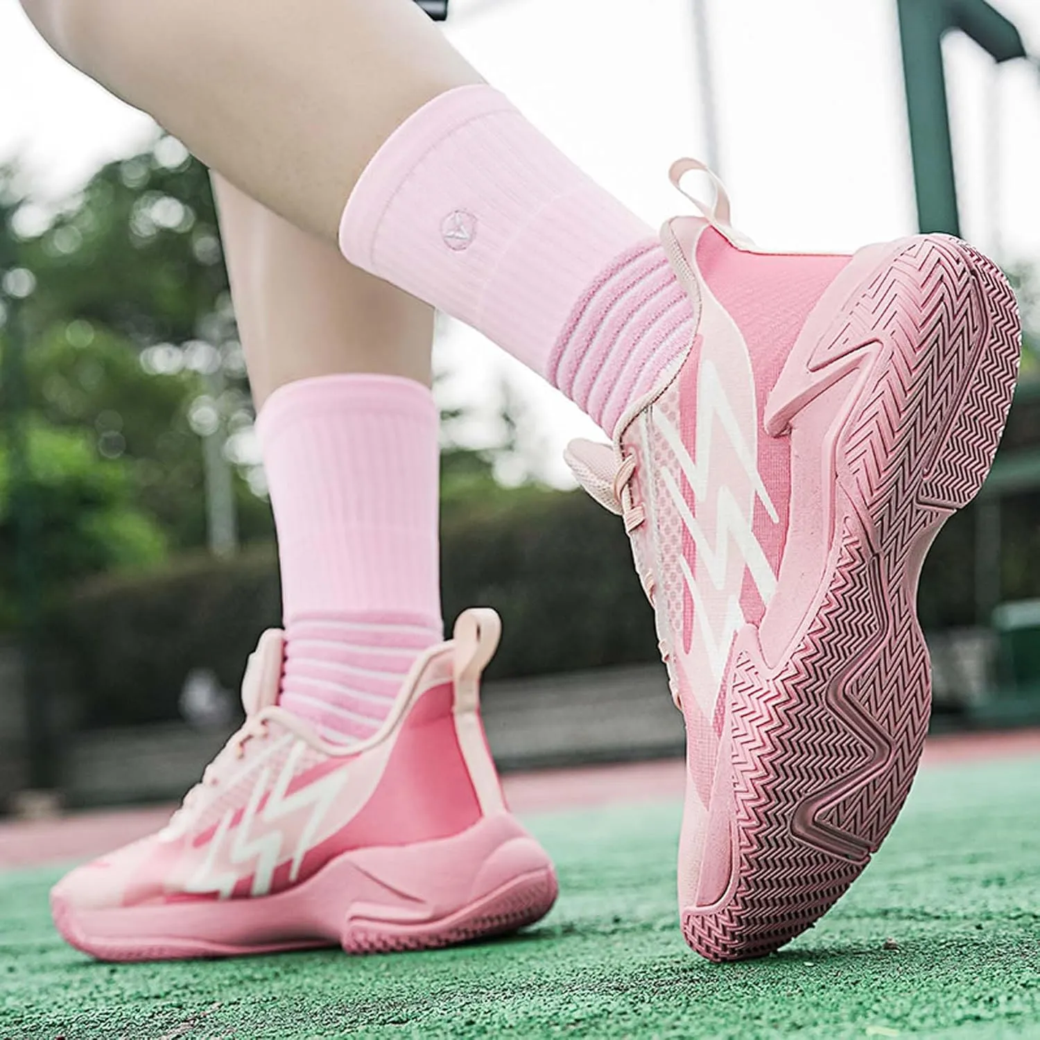 Fashion Unisex High Top Basketball Shoes,Professional Outdoor Non-Slip Sneakers,Non-Slip Sports Running Training Tennis Shoes,Lightweight Breathable Men's/Women's Shoes/Teens