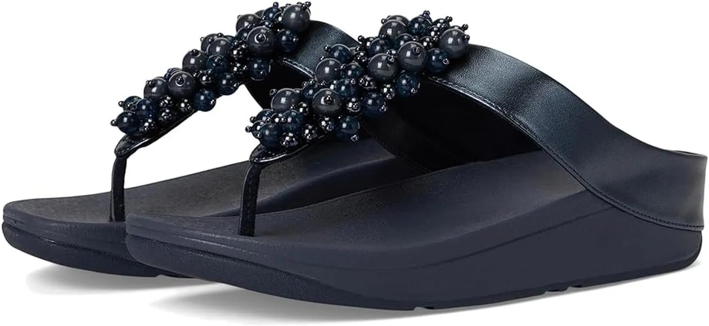 FitFlop Women's Fino Bauble-Bead Toe-Post Sandals Wedge