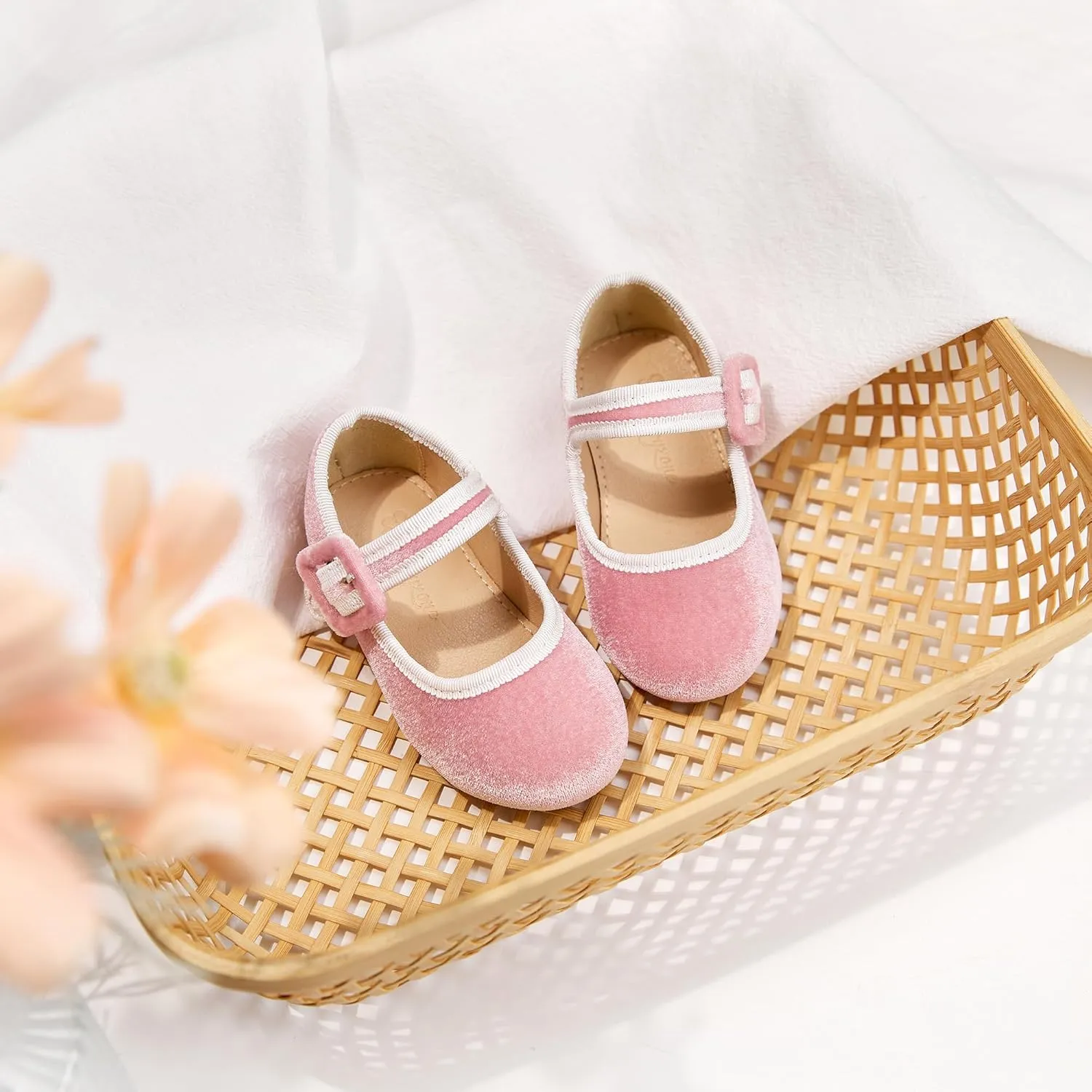 Flaryzone Toddler/Little Girls' Ballerina Flat Mary Jane Princess Dress Shoes - Wedding School Party