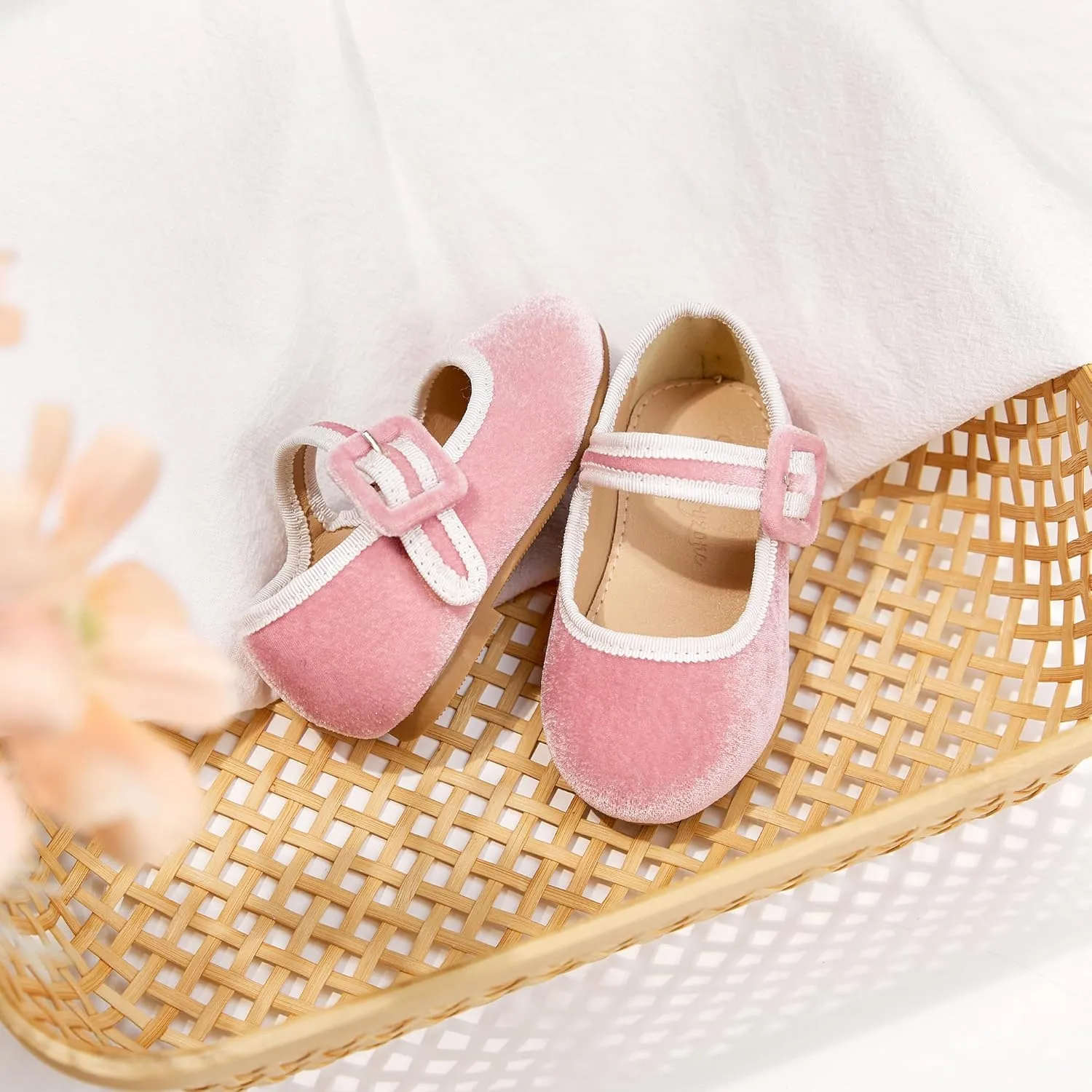 Flaryzone Toddler/Little Girls' Ballerina Flat Mary Jane Princess Dress Shoes - Wedding School Party