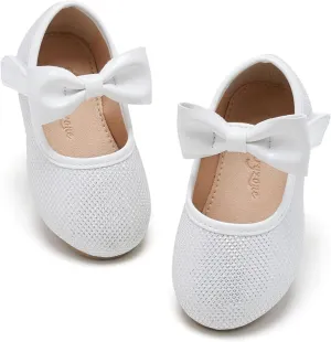 Flaryzone Toddler/Little Girls' Ballerina Flat Mary Jane Princess Dress Shoes - Wedding School Party
