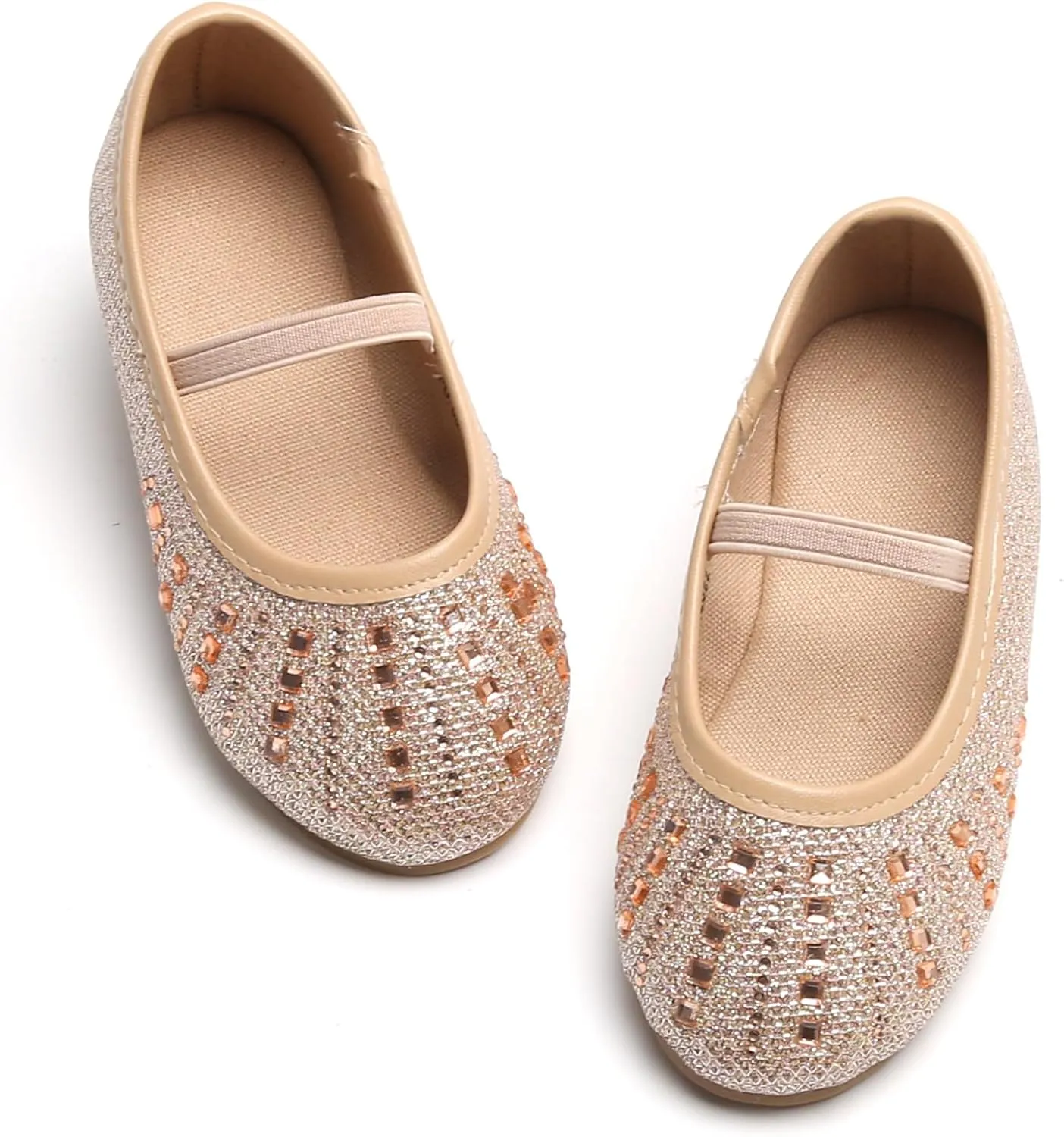 Flaryzone Toddler/Little Girls' Ballerina Flat Mary Jane Princess Dress Shoes - Wedding School Party