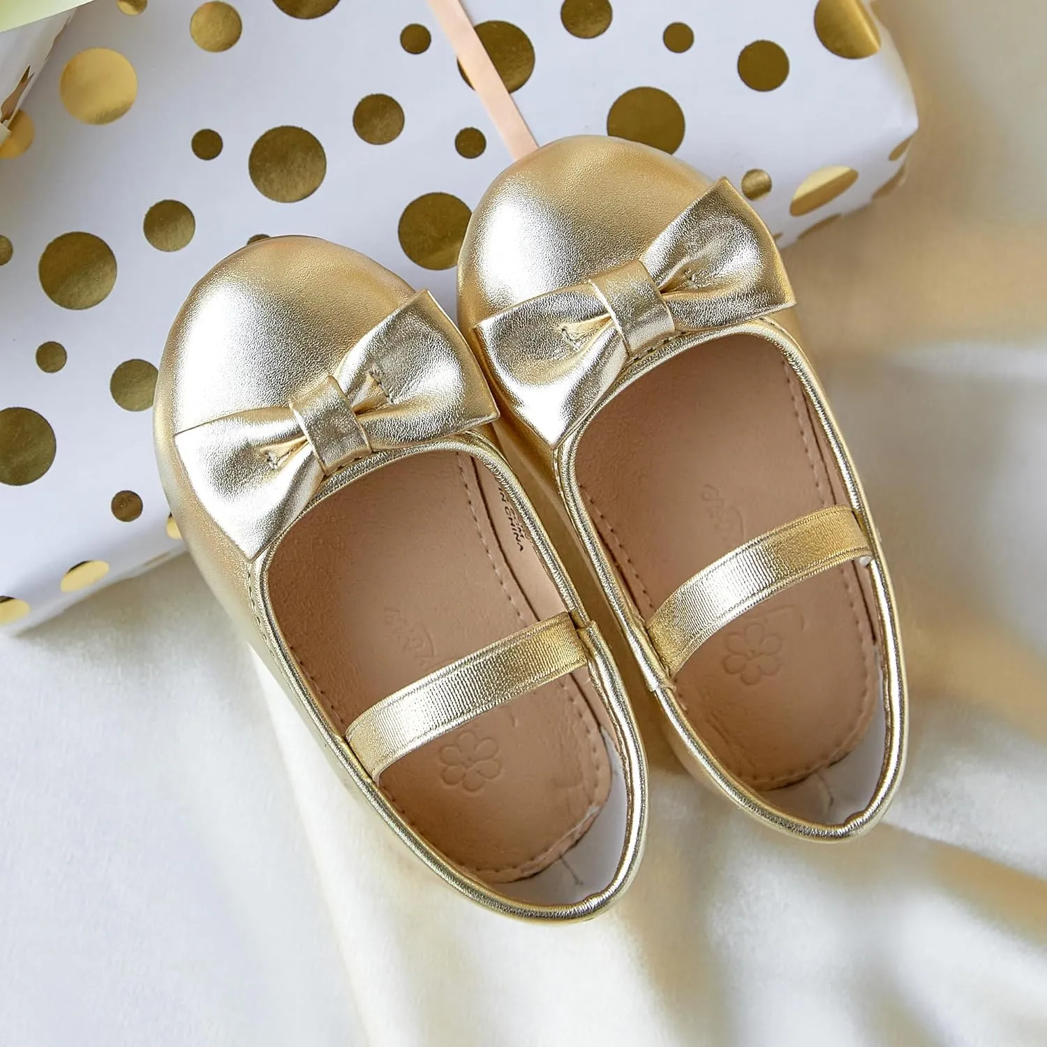 Flaryzone Toddler/Little Girls' Ballerina Flat Mary Jane Princess Dress Shoes - Wedding School Party