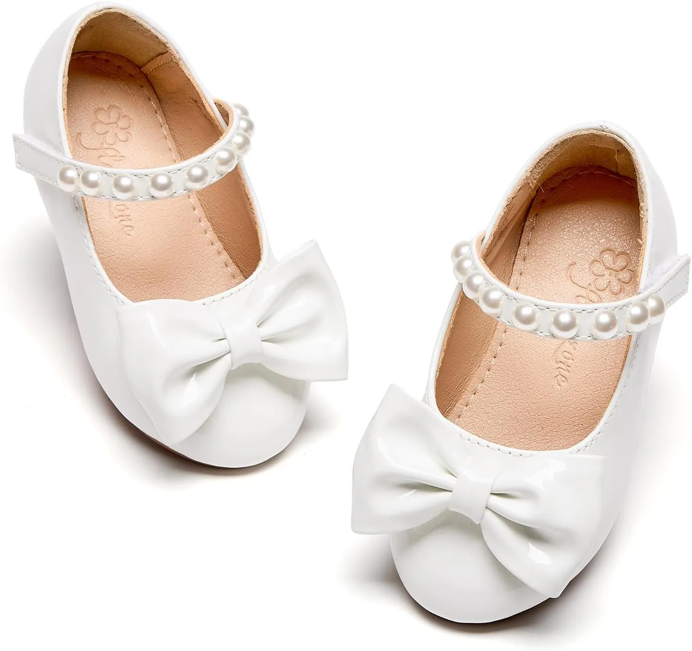 Flaryzone Toddler/Little Girls' Ballerina Flat Mary Jane Princess Dress Shoes - Wedding School Party