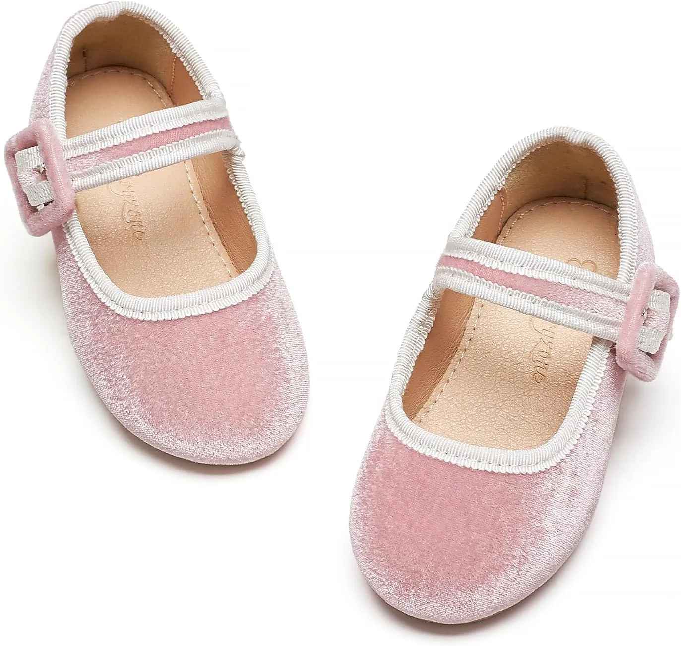 Flaryzone Toddler/Little Girls' Ballerina Flat Mary Jane Princess Dress Shoes - Wedding School Party